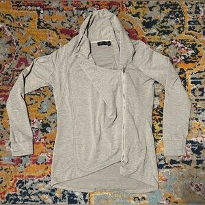 Cyrus Grey Moto Jacket/Sweater